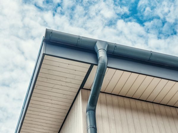 Completed Gutter Installation In Downtown Portland Or By Her Roofing